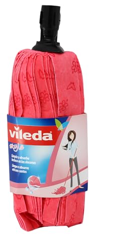 Vileda FREGONA Style 138617 Mop Ricambio mocho, Rosa, Standard, 500 unità