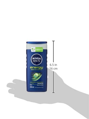 Nivea Men Energy Shower Gel, 250 ml - Pack of 6