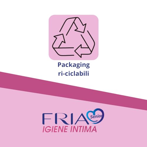 Salviette per l’Igiene Intima degli Anziani - con Estratti di Rosa Centifolia e Tiglio - Azione Riequilibrante - Antiodore - Formato: 60 Salviette - FRIA Senior