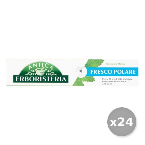 Set 24 ANTICA ERBORISTERIA Dentifricio 75 Ml Fresco Polare Menta Cura E Igiene Dentale