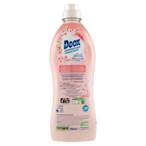 Deox - Ammorbidente Lavatrice Concentrato, 360 Lavaggi, Fiori Giapponesi, Capi Morbidi e Profumati, con Tecnologia Fresh Protection, 900ml x 8 Confezioni