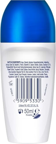 Dove, Deodorante Roll On Advanced Care Talco, Deodorante Antitraspirante, Formula Delicata Con Tripla Azione Idratante, Protezione Fino a 48 Ore, Deodorante Uomo e Donna, 50 ml