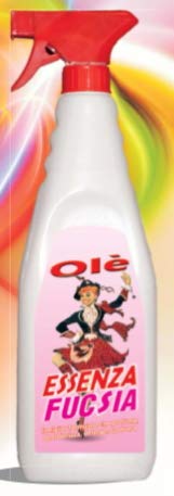 Olè ESSENZA BIANCA GIALLA FUXIA PROFUMATA SPRAY DESODORIZZANTE DETERGENTE ANTISTATICO 12 PZ DA 750 ML (FUXIA)