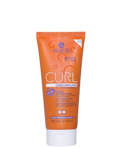 Alama Professional Curl, Fluido Modellante per Capelli Ricci Definiti, Corposi ed Elastici, Anti Crespo e Idratazione a Lunga Durata, 200 ml