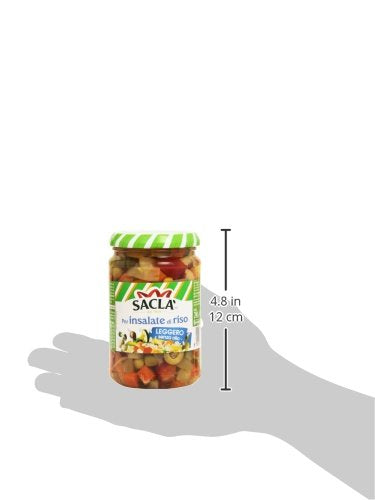 Saclà - Per Insalate di Riso, Condimento a Base di Verdure Pronto da Usare, Leggero, Senza Olio e Glutine - 290 g