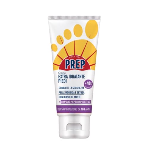 Prep Crema Piedi Extra Idratante 75ml – Con Burro di Karité – Idratazione Profonda per Pelle Secca dei Piedi