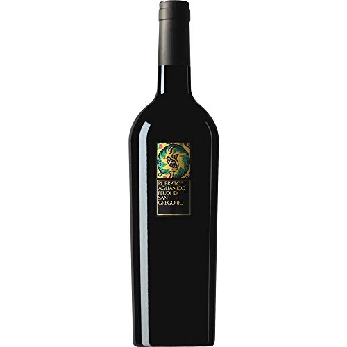 Aglianico Feudi San Gregorio | Rubrato | 6 Bottiglie 75 Cl | Vino Rosso della Campania | Idea Regalo