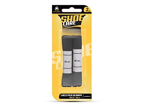 Esseci Italia L.Scarpe Lacci Piatti 2pz 90cm Nero, Come da Foto