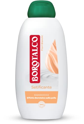 Borotalco Bagnodoccia Rinfrescante Muschio Bianco, Bagnoschiuma Corpo, Formula Rinfrescante, Freschezza Avvolgente, Effetto Borotalco sulla Pelle, Dermatologicamente Testato, Flacone da 600 ml