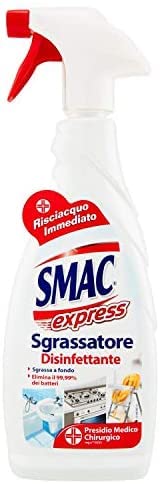 Smac 6 Pezzi Express - Sgrassatore Universale Superpotente, Zero Aloni disinfettante- 650mL [ Totale 3900 ml ]