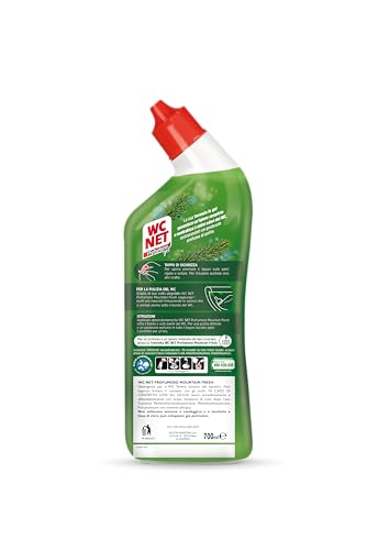Wc Net - Profumoso Gel, Anticalcare e Igienizzante per WC, Tripacco Mono Fragranza a Seconda della Disponibilità, 3 Flaconi da 700 ml