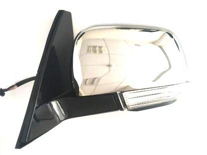 CG94 RETROVISORE ELETT. Termico Rib. C/FANALINO E Luce di CORTESI Sinistra [Lato Guida] per Auto: Pajero - Calotta CROMATA - 10PIN