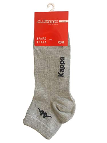Kappa, 6 paia di mini calza fantasmino altezza caviglia in cotone elasticizzato.