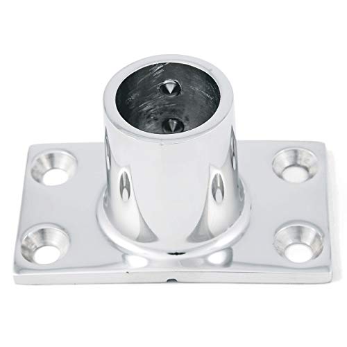 CAGO - Supporto per parapetto a 90°, Ø 22 mm, in acciaio INOX, modello A