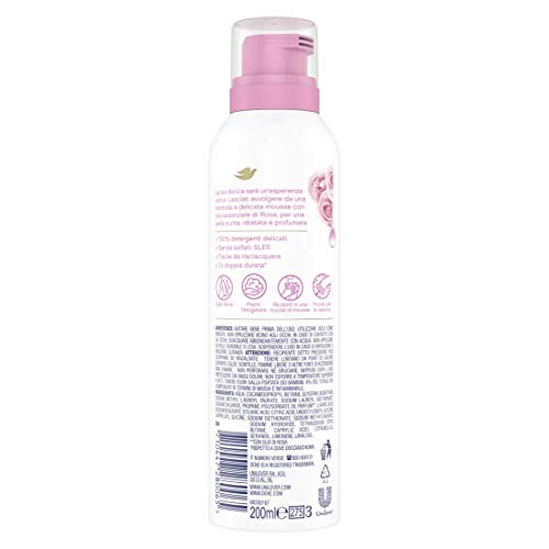 Dove Mousse Doccia Schiuma Surgras all' Olio di Rosa