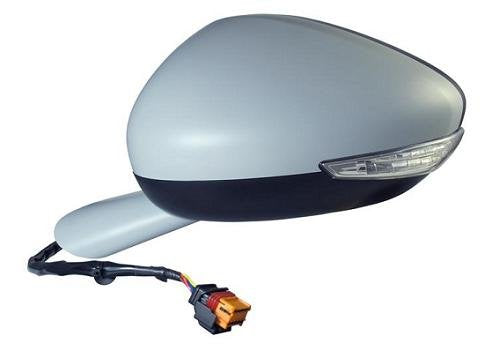 RETROVISORE ELETT. Term. Rib. C/Fanal. E Luce CORTESIA Destro [Lato Passegero] per Auto: 508 - Calotta da VERNICIARE - con SONDA 12PIN