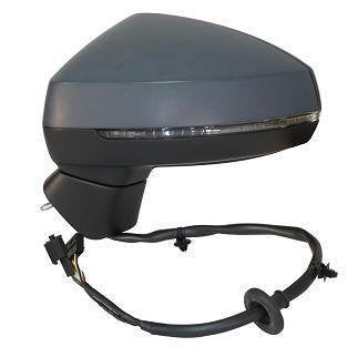 RETROVISORE ELETT. Term. Rib. C/Fan. Destro [Lato Passegero] per Auto: A3 - Calotta da Vern. - MOD. 3/5 Porte - Lane Assist - ASF. Mem. 14PIN