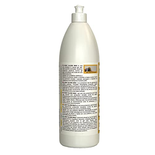 Euromeci Boat Gloss Wax, Polish lucidante + Cera per vetroresina, 1 Litro