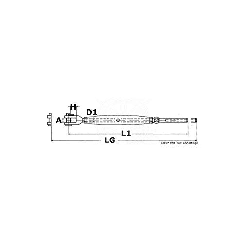 OSCULATI Tenditori Inox per Parafil 7 mm