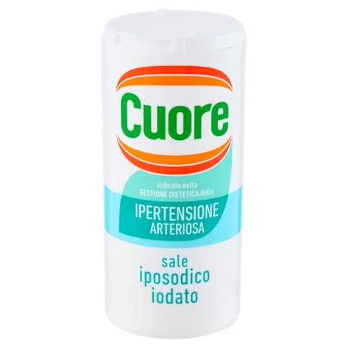 Cuore, Sale Iposodico Iodato, Formato da 180 g, Ridotto Apporto Di Sodio