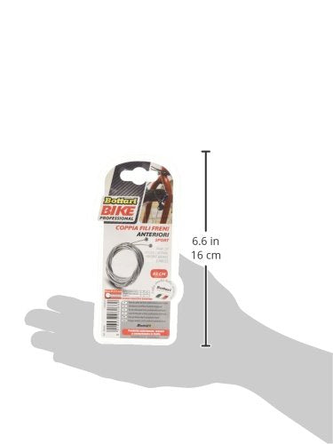 Bottari 96066, Coppia Fili Freni Anteriori per Biciclette Unisex-Adulto, Argento