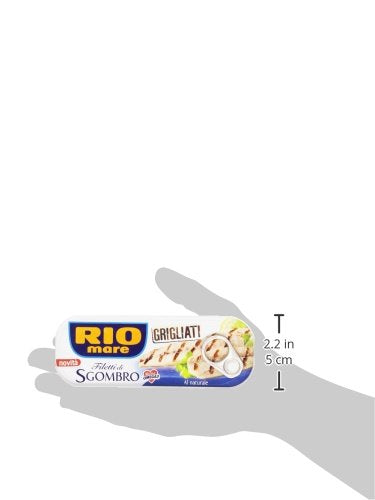 Rio Mare Filetti di Sgombro Grigliati al Naturale, Ricchi di Omega 3, 7 Lattine da 120 g