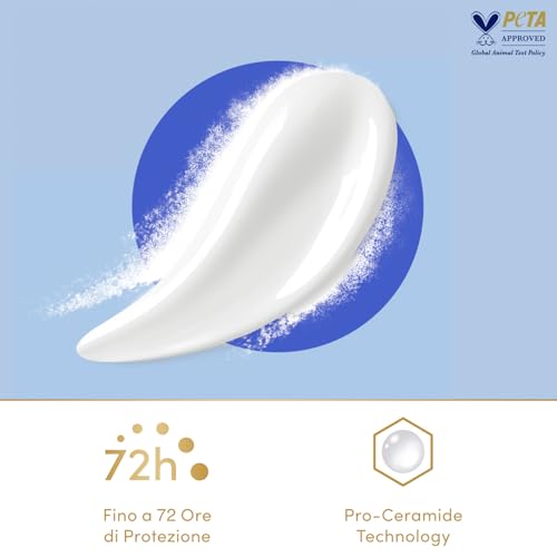 Dove, Deodorante Roll On Advanced Care Talco, Deodorante Antitraspirante, Formula Delicata Con Tripla Azione Idratante, Protezione Fino a 48 Ore, Deodorante Uomo e Donna, 50 ml