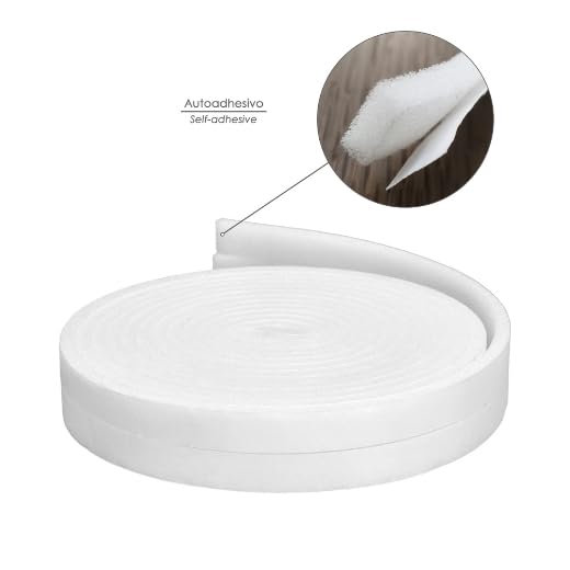 Geko, Nastro Parafreddo In Schiuma Autoadesiva Per Porte E Finestre, 800 x 1 x 0.6 cm