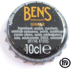 San Benedetto Ginger, Aperitivo Analcolico Gassato allo Zenzero, 6 Bottigliette in Vetro da 10 cl, Gusto Piccante e Dissetante, Perfetto per Cocktail e Spritz