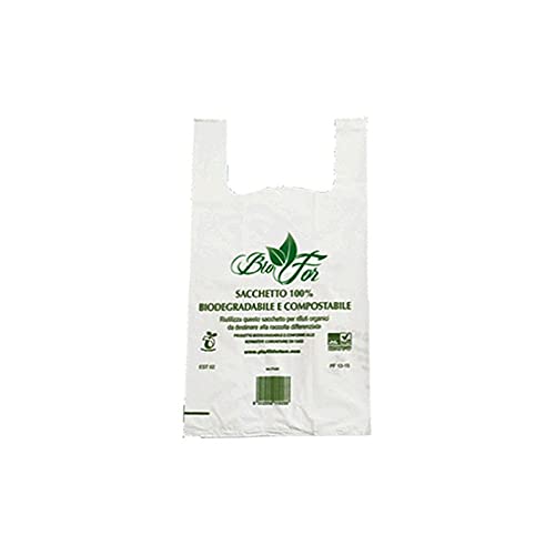 BUSTE SHOPPERS BIOCOMPOSTABILI MEDIE KG 4