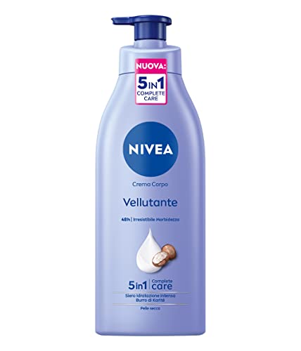 Nivea Crema Corpo Vellutante con Burro di Karité Siero Idratazione Intensa per Pelle secca e 500ml