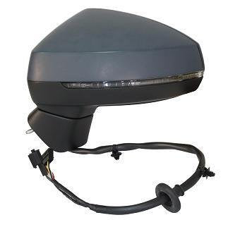 RETROVISORE ELETT. Term. Rib. C/Fan. Destro [Lato Passegero] per Auto: A3 - Calotta da VERNICIARE - MOD. 3/5 Porte - ASF. Mem. 14PIN