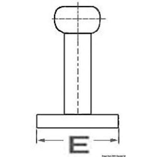 OSCULATI Bitta Inox Nordik 310 mm
