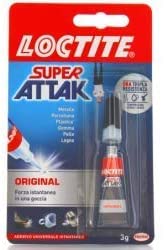 6 PZ LOCTITE SUPER ATTAK ORIGINAL 3 G