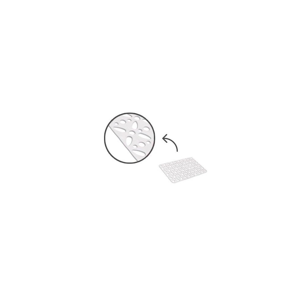 Bronzo Srl Tappeto per Lavello Realizzato in Plastica. Base con Ventose Antoscivolo. Adatto per La Protezione di Lavelli E di Stoviglie Durante Il Lavaggio.