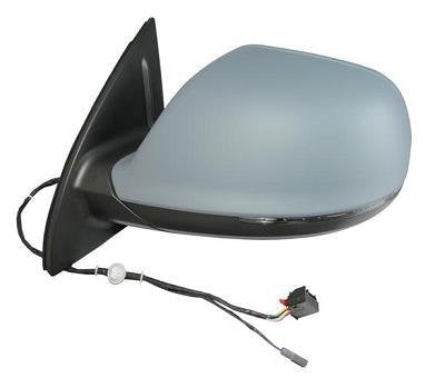 RETROVISORE ELETT. Term. C/Fan. Destro [Lato Passegero] per Auto: Q7 - Calotta da VERNICIARE - 8 Pin - Lane Assist