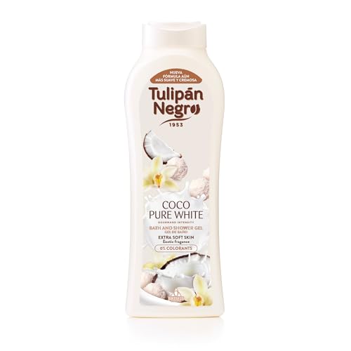 Tulipan nero, gel da bagno Coco bianco puro, la pelle particolarmente liscia, 720 ml