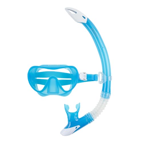 Aqualung Combo Nabul, Maschera + Snorkel, escursioni acquatiche, snorkeling per adulti, uomini e donne, con visione a 180°, protezione UV, lenti antiappannamento e antigoccia
