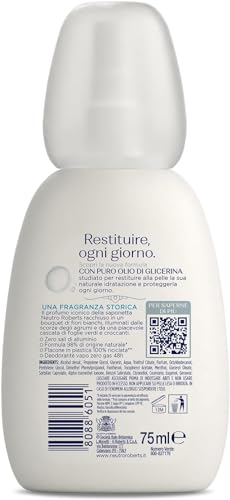 Neutro Roberts, Deodorante Vapo Delicato, Zero Sali di Alluminio, Con Puro Olio di Glicerina, Deodorante Uomo e Donna, Dermatologicamente Testato, Plastica 100% riciclata, 75 ml, Zero gas 48h