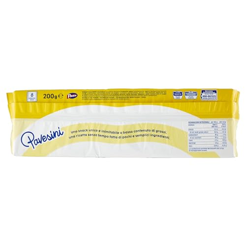 Pavesi Pavesini Classici, Biscotto Leggero per Colazione o Merenda, Confezione da 200 g