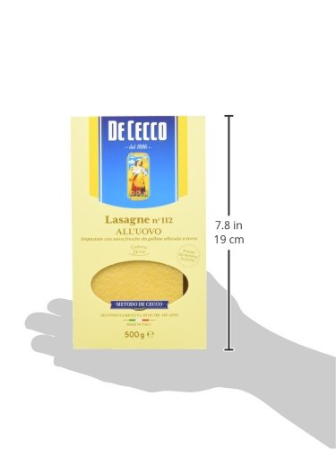 De Cecco Lasagna Timballo Uovo - 6 pezzi da 500 g [3 kg]