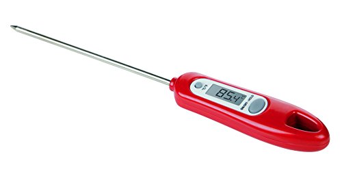 Tescoma 420910 Presto Termometro Digitale, Acciaio Inossidabile, Rosso