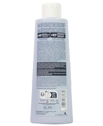 Alama Professional Zero Stress Shampoo Anticaduta, Rinforzante e Volumizzante per Capelli Fragili e Deboli, con Estratto di Rosmarino e Proteine del Grano, 300ml