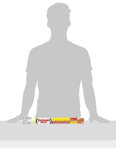 DomoPak - Carta Forno, Antiaderente e Resistente Larghezza 36 Centimetri - 6 Metri
