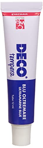 DECO E1336 Colori a Tempera 12 Tubi, 12 ml, Assortiti