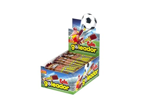 Goleador Cola, Caramelle Gommose, Gusto Cola, Doppia Lastrina, Senza Glutine, Confenzione da 200 Pezzi Monoporzione, Incartate Singolarmente, Idee Regalo per Compleanni e Feste o da Condividere