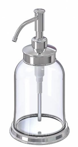 Ikea - Dispenser di sapone "Balungen", in vetro e acciaio Inox