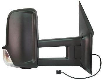 RETROVISORE ELETT. Term. Braccio Lungo C/Fan. Sinistra [Lato Guida] per Auto: LT - Crafter - Calotta Nera