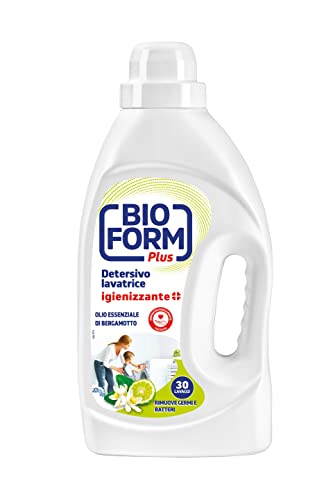 Bioform Plus Detersivo Lavatrice Liquido Igienizzante, Fragranza Eucalipto, 30 Lavaggi