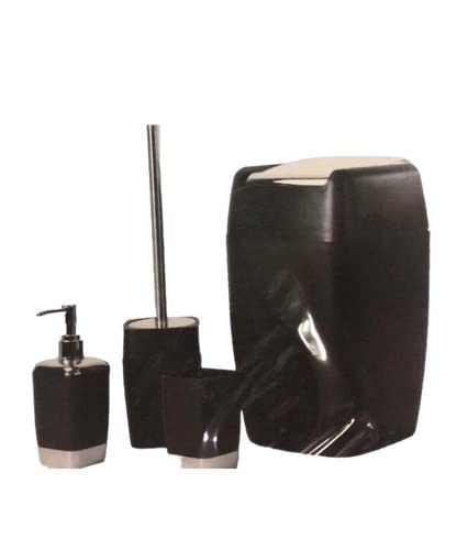 CG94 SET DA BAGNO 4 PEZZI - NERO